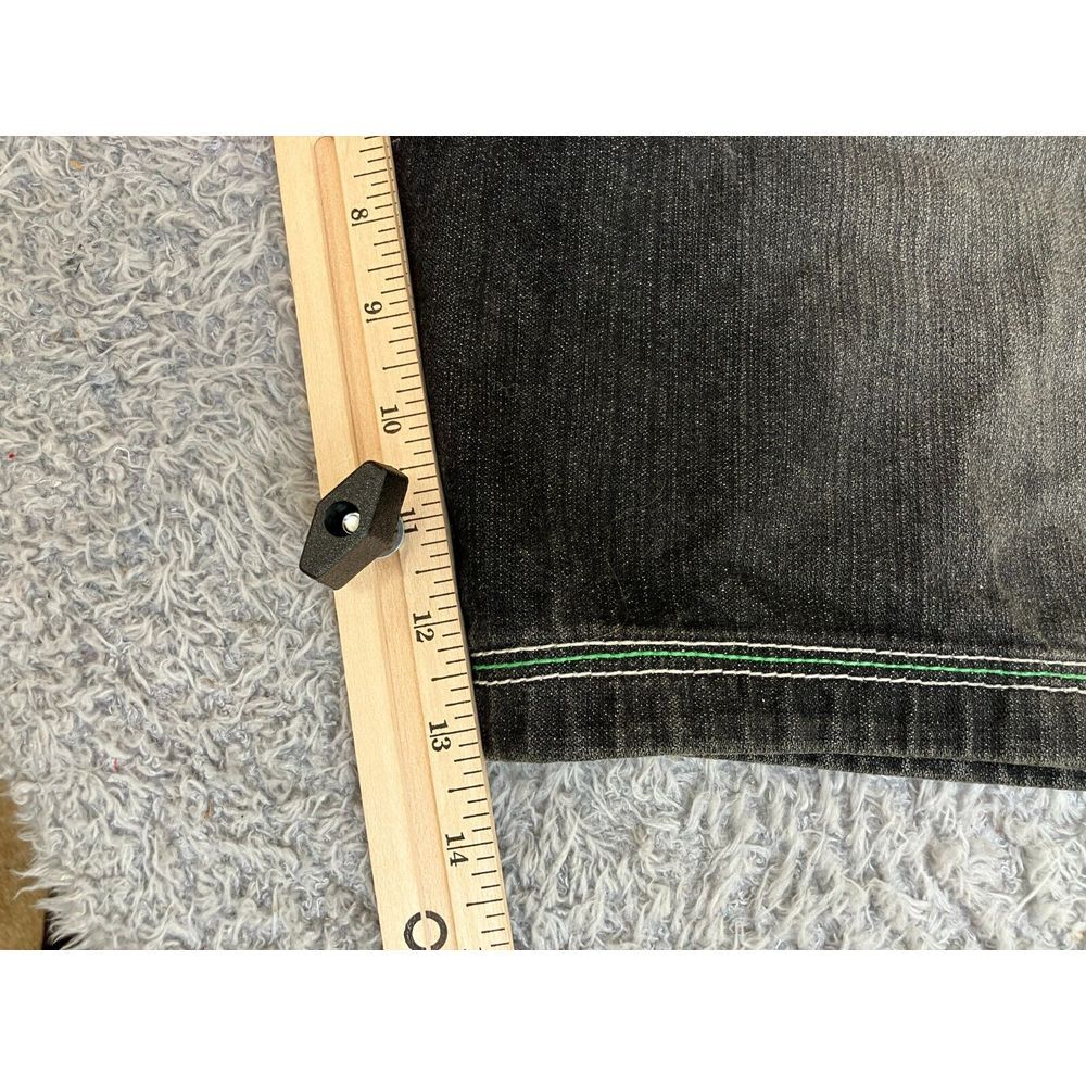RIC Shorts Adult 38x14.5 Black Denim Bermuda Baggy Skater Urban Jean Mens‎ - Picture 10 of 11